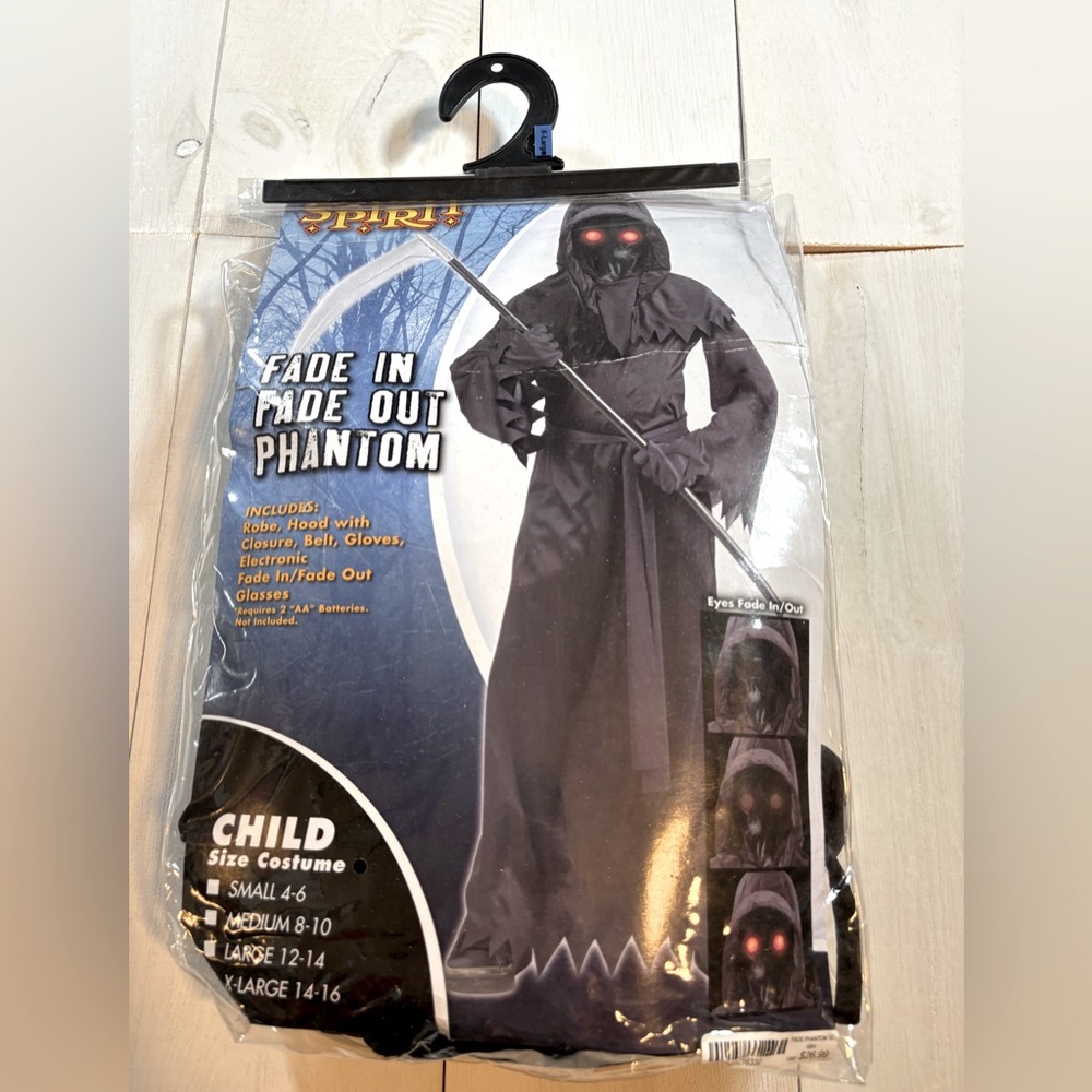 Fade In Fade Out Phantom Child Halloween Costume Spirit Halloween XL 14-16